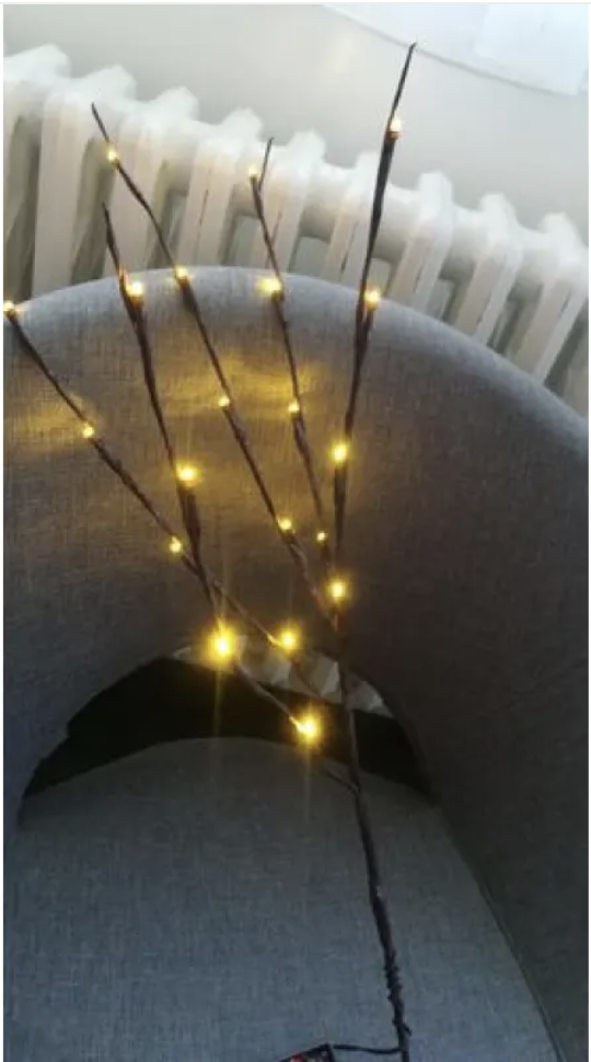 20-LED Twig String Lights for Home Decor