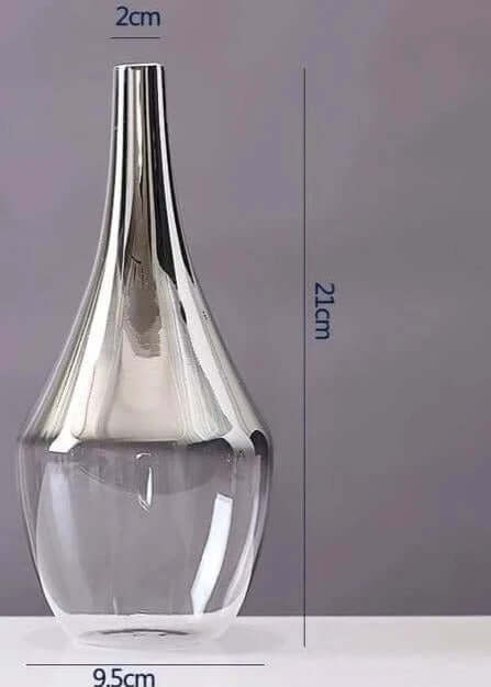 Modern Minimalist Glass Flower Vase for Home Decor