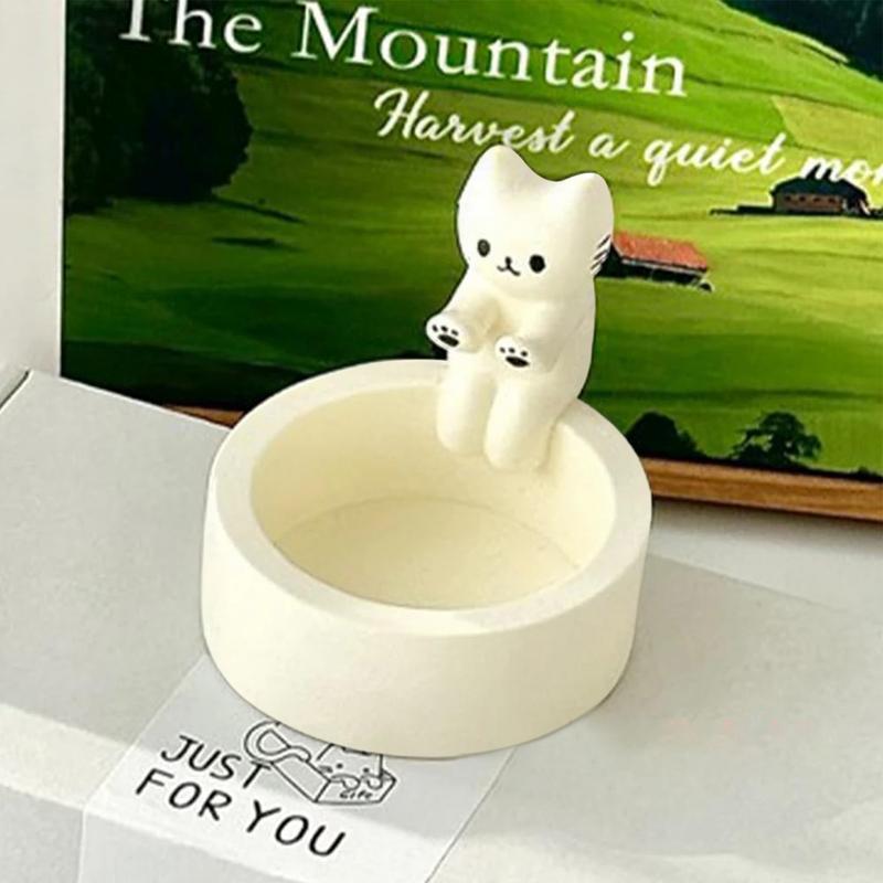 Cute Cat Candle Holder - Creative Home Decor Item
