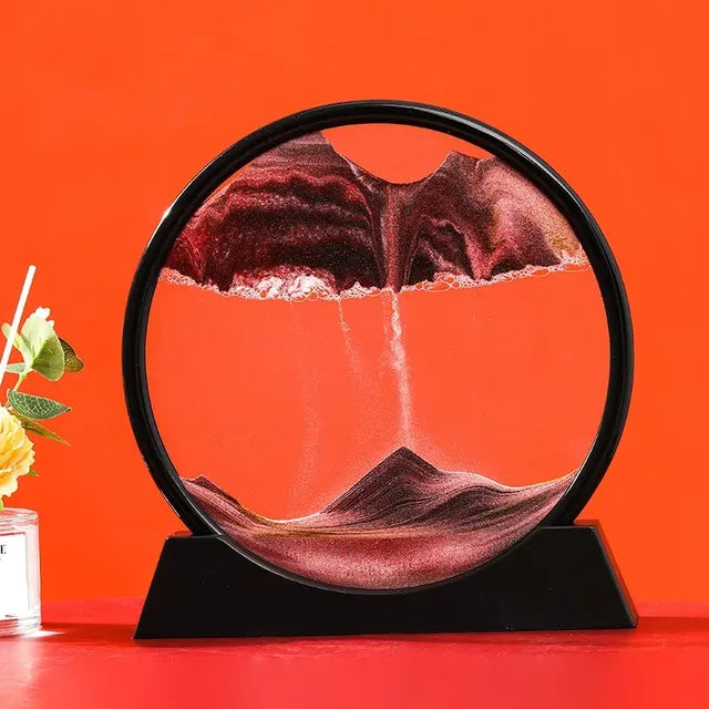 3D Moving Sand Art Hourglass for Home Decor Gift