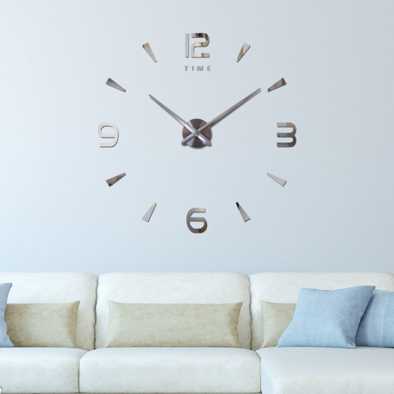 Round Acrylic Wall Clock - Modern 3D DIY Home Decor