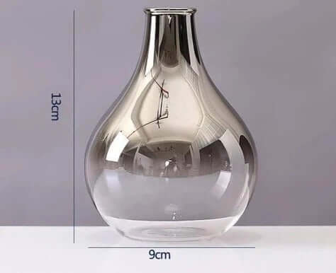 Modern Minimalist Glass Flower Vase for Home Decor