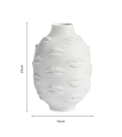 Face Ceramic Flower Pot - Home Decor Vase
