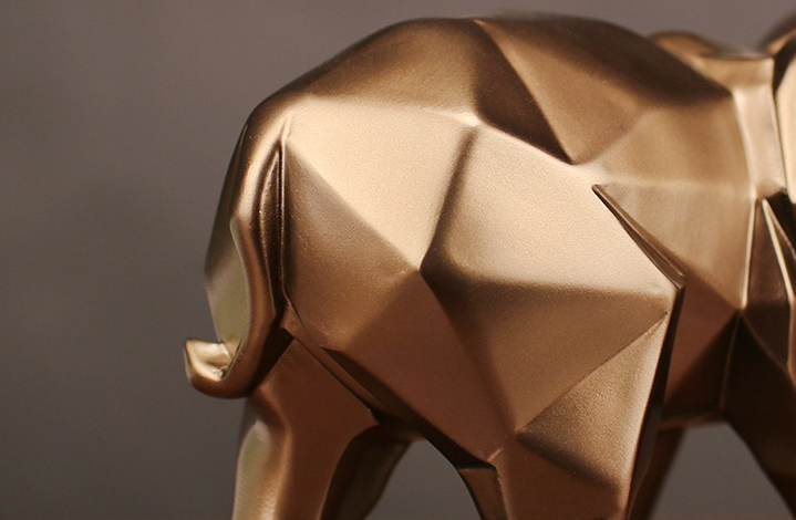 Elephant Figurine for TV Cabinet and Home Decor