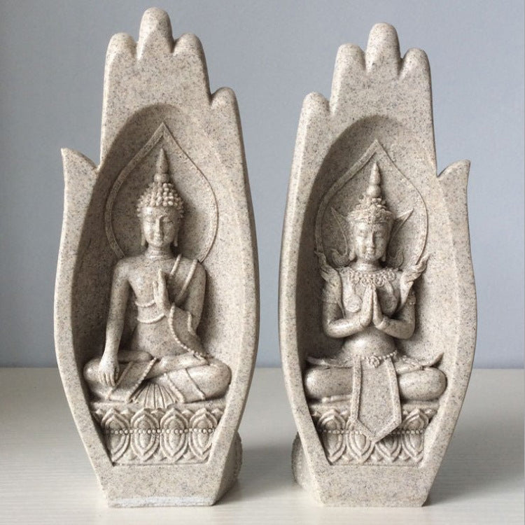 European Style Resin Buddha Hand Home Decor Accent