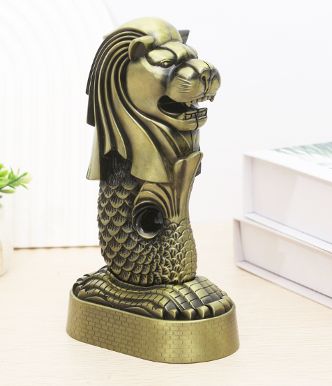 Singapore Merlion Metal Crafts Home Decor Model