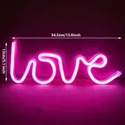 Pink Love Neon Light for a Romantic Home Decor