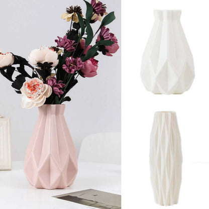 Ushijia Plastic Shatterproof Diamond Vase for Home Decor