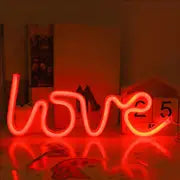 Pink Love Neon Light for a Romantic Home Decor