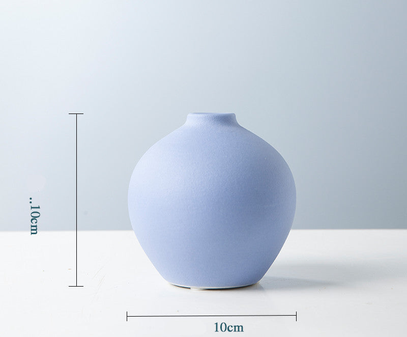 Ceramic Vase with Dried Flowers for Modern Home Decor