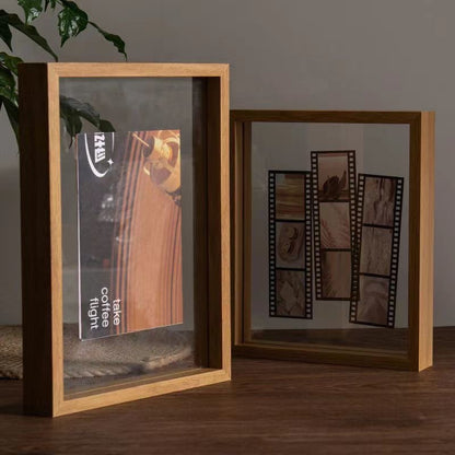 Modern Double-Sided Glass Frame for Displaying Plants