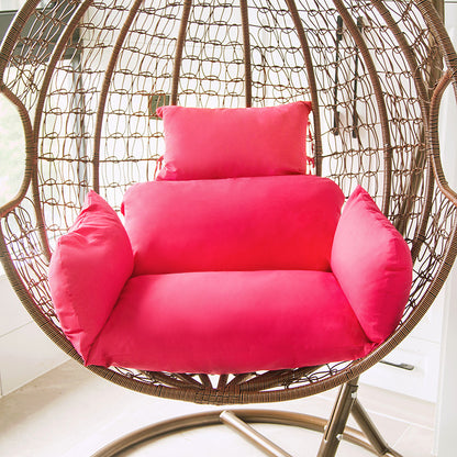 Large Solid Color Rattan Chair Cushion