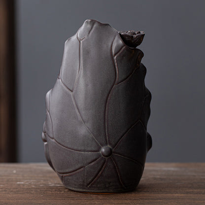 Lotus Leaf Incense Burner Home Decor for Living Room