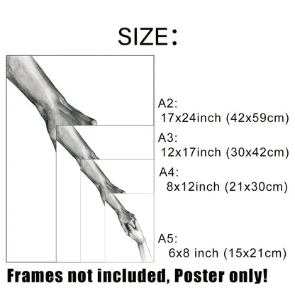 3pcs Love Canvas Print Posters for Home Decor