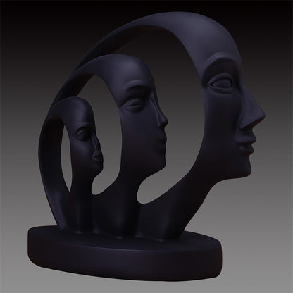 Nordic Modern Minimalist Resin Figurine Home Decor