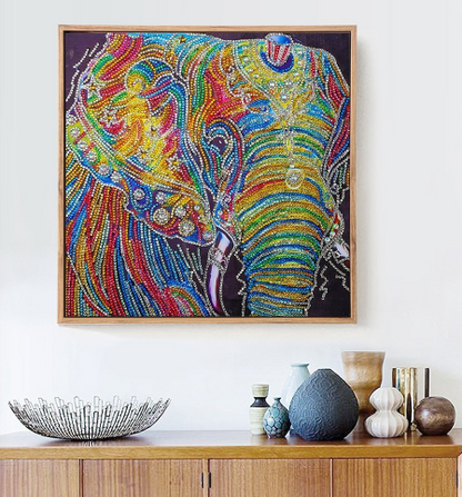 Diamond Painting Elephant - Unique Shape Home Decor