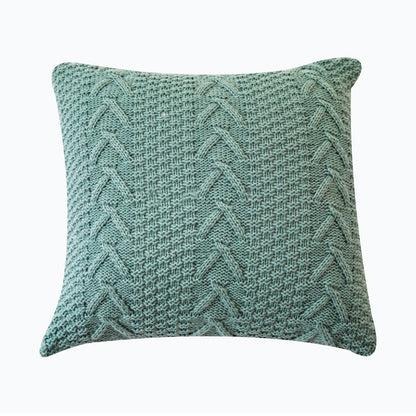 V-Shaped Knitted Pillow Cover for Home Decor