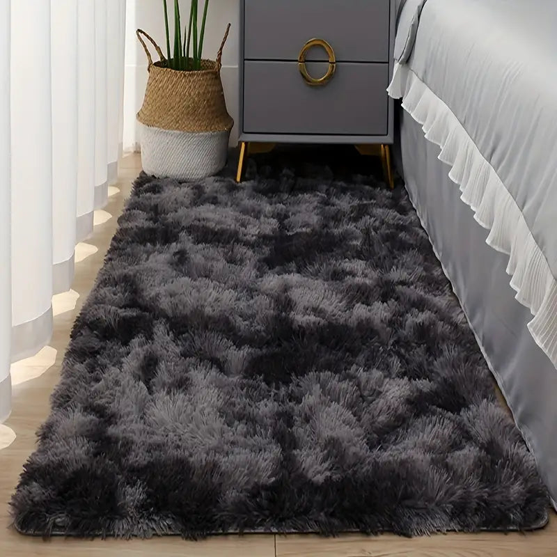 Soft Tie Dye Plush Area Rug for Bedroom &amp; Living Room