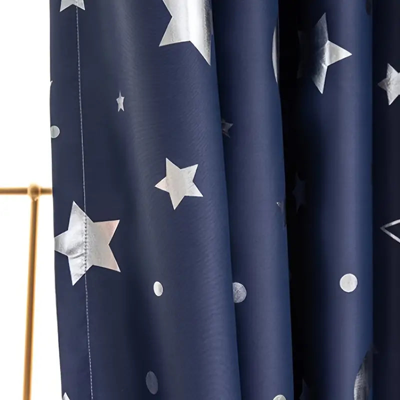 1pc Star Blackout Curtains for Home Decor