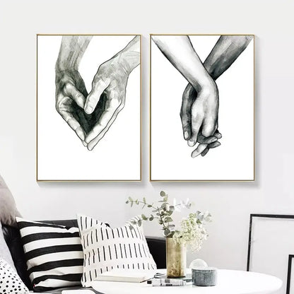 3pcs Love Canvas Print Posters for Home Decor