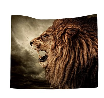 Ins Style Lion Tapestry Wall Hanging for Home Decor