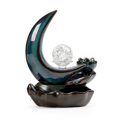Incense Burner with Moon Design for Home Decor
