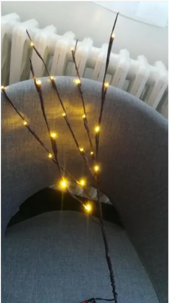 20-LED Twig String Lights for Home Decor