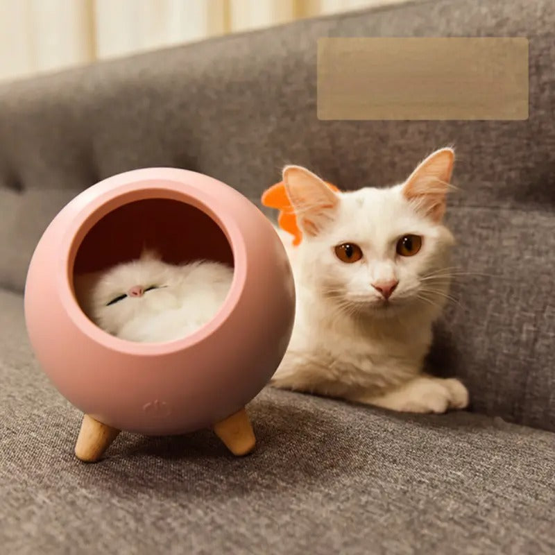 Cartoon Cat Nest Night Light with USB Charging for Kids