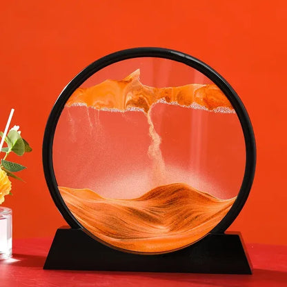 3D Moving Sand Art Hourglass for Home Decor Gift