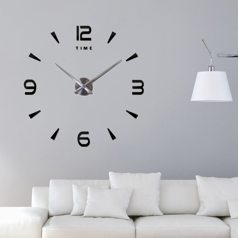 Round Acrylic Wall Clock - Modern 3D DIY Home Decor
