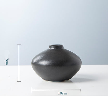Ceramic Vase with Dried Flowers for Modern Home Decor
