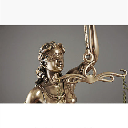 Luxury Justice Goddess Sculpture Home Decor Piece