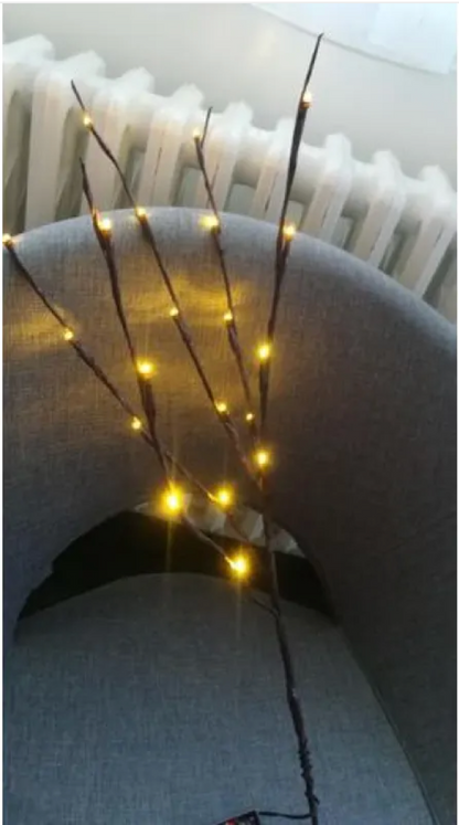20-LED Twig String Lights for Home Decor